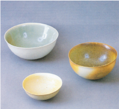 Three Inseparable Bowls, Pottery in Australia, February 1988 Vol 27 No 1, page 16