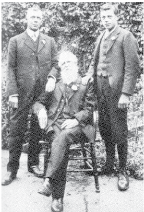 Charles (Chas) Bennett (seated), William Charles Bennett (left) and William Reginald Bennett (right), circa 1912 Photos: courtesy Mortlock Library, South Australia